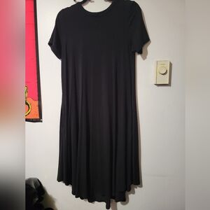 Foxblood goth summer dress black size medium pockets